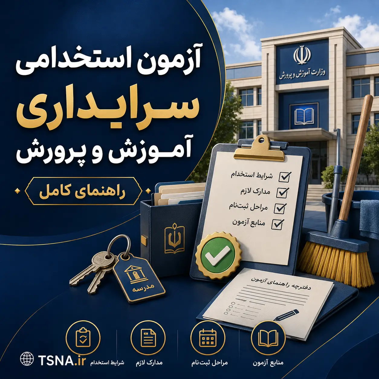 آزمون استخدامی سرایداری آموزش و پرورش