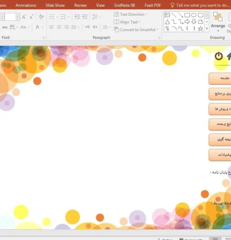قالب پاورپوینت پایان نامه - 1 5